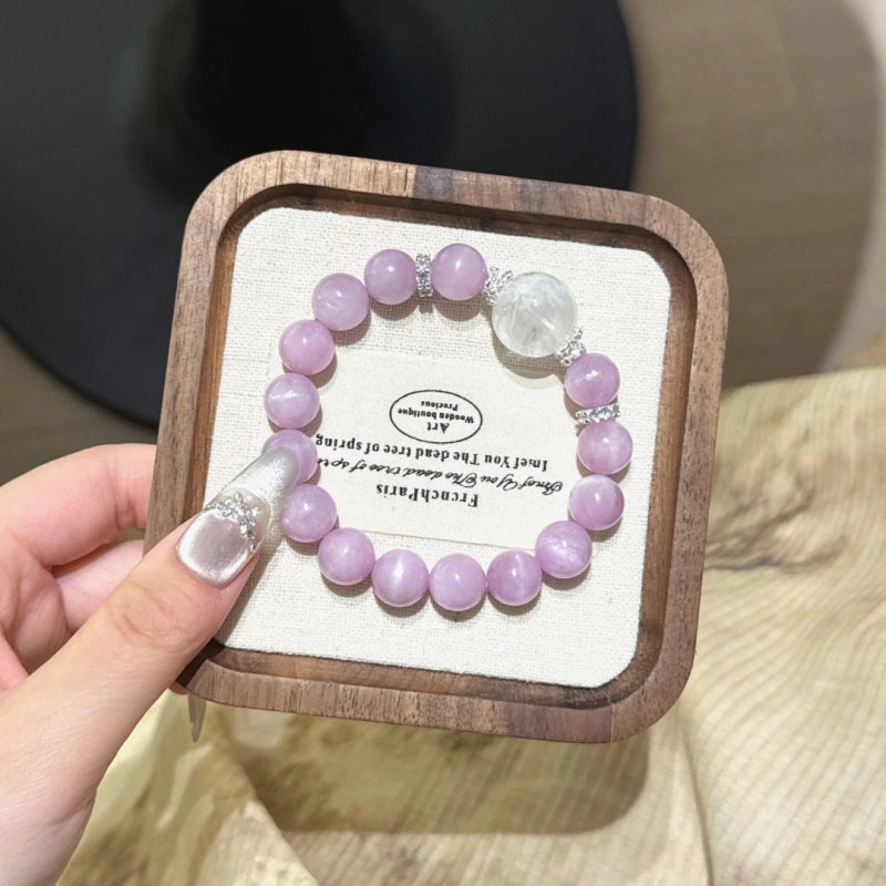 Bracelet « Muguet » en Améthyste naturelle – Sagesse ouverte, Attire les bienfaiteurs