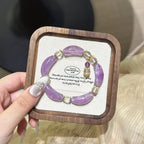 Amethyst Curved Tube Bracelet-Attract Noble Mentors