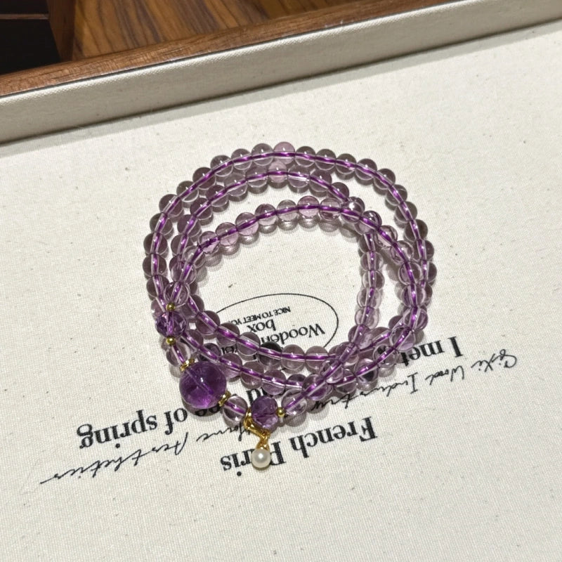 Amethyst Multi‑Loop Bracelet-Broaden Mindset Emotional Cleansing