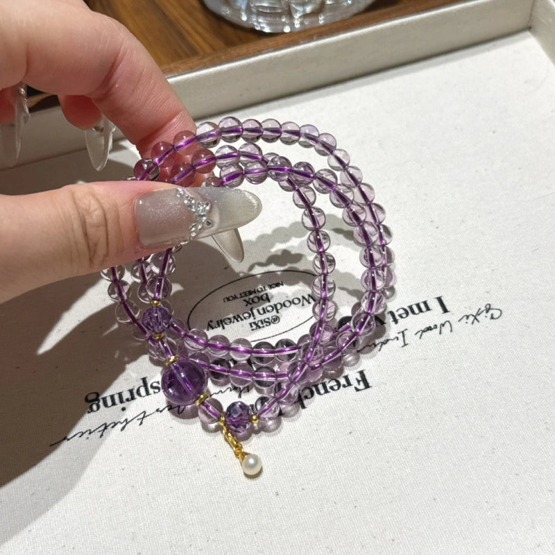 Amethyst Multi‑Loop Bracelet-Broaden Mindset Emotional Cleansing
