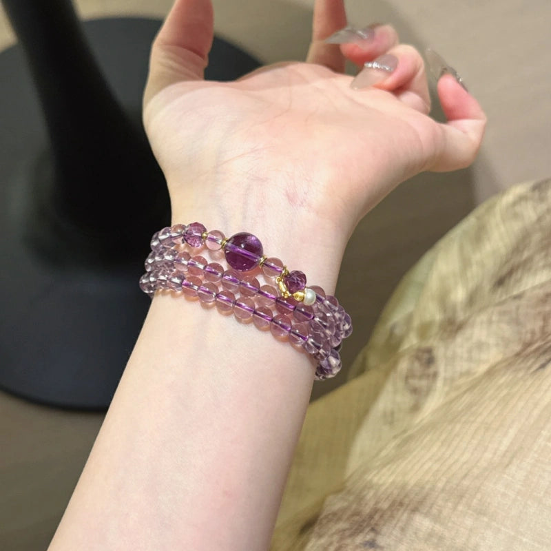 Amethyst Multi‑Loop Bracelet-Broaden Mindset Emotional Cleansing