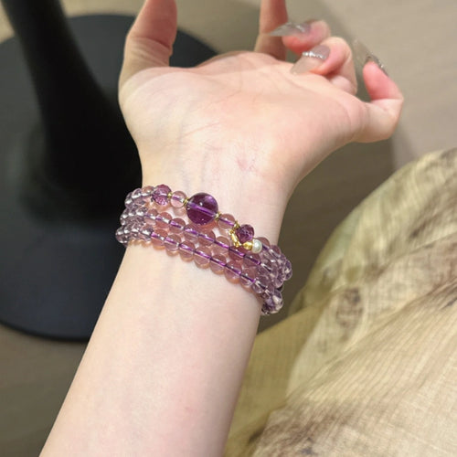Amethyst Multi‑Loop Bracelet - Broaden Mindset Emotional Cleansing