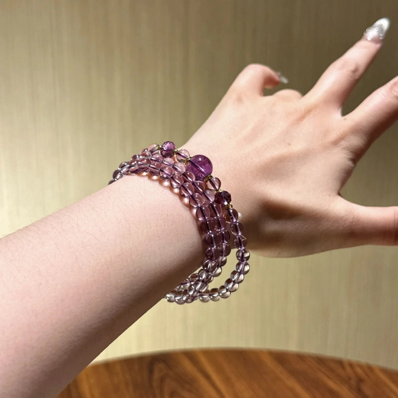 Amethyst Multi‑Loop Bracelet-Broaden Mindset Emotional Cleansing