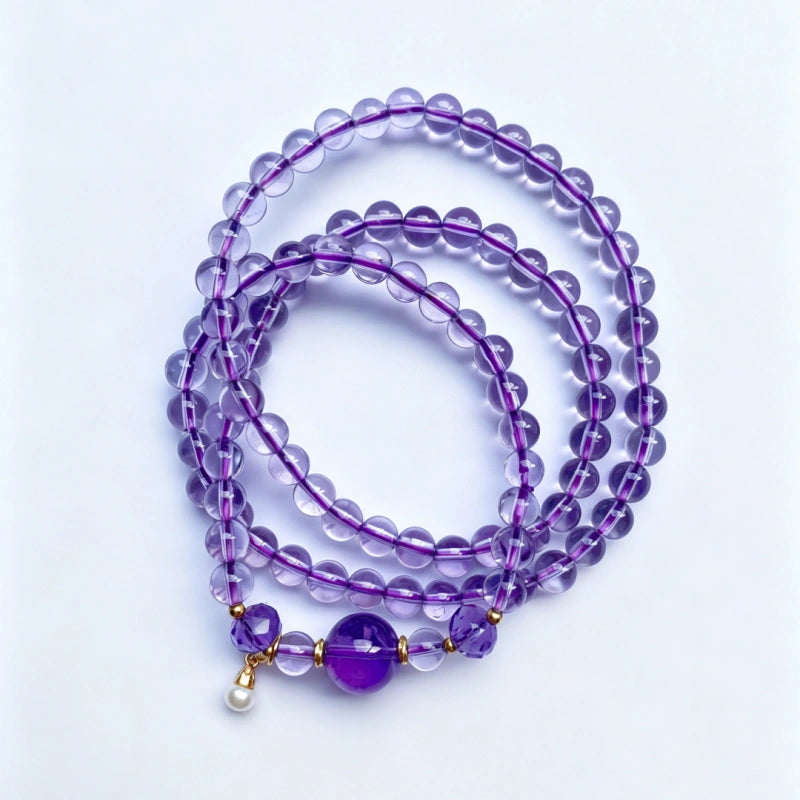 Amethyst Multi‑Loop Bracelet-Broaden Mindset Emotional Cleansing