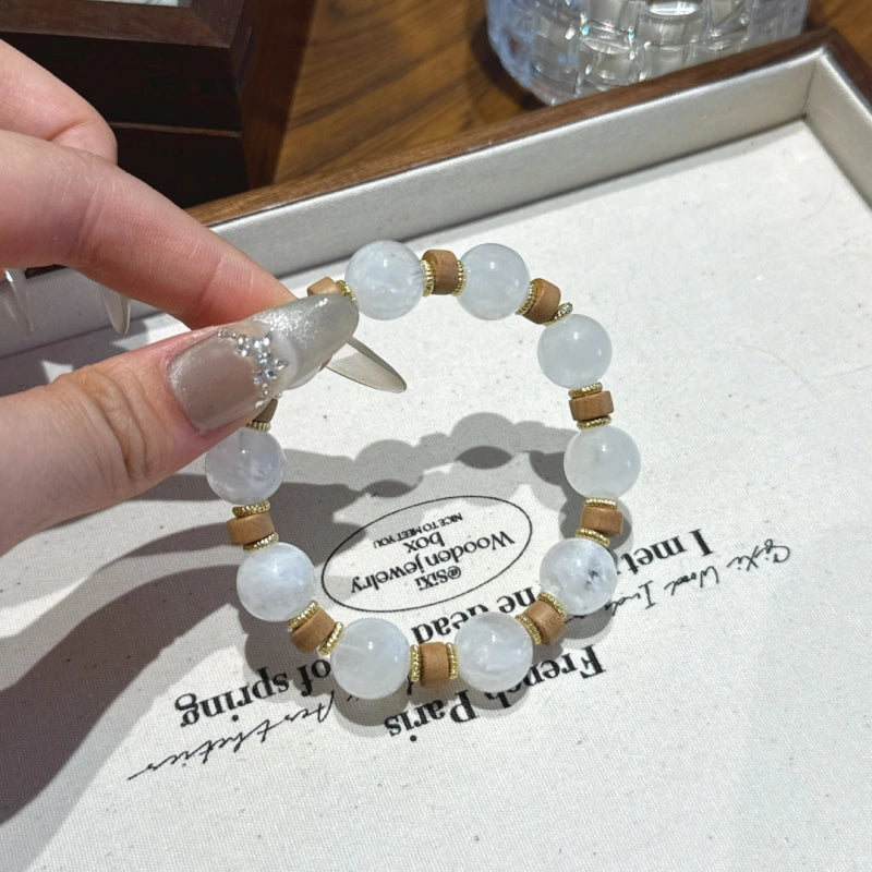 Bracelet « Muguet » en Améthyste naturelle – Sagesse ouverte, Attire les bienfaiteurs