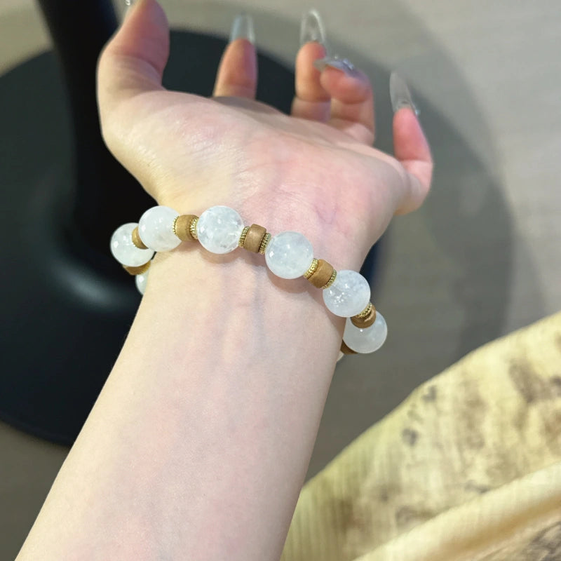 Bracelet « Muguet » en Améthyste naturelle – Sagesse ouverte, Attire les bienfaiteurs