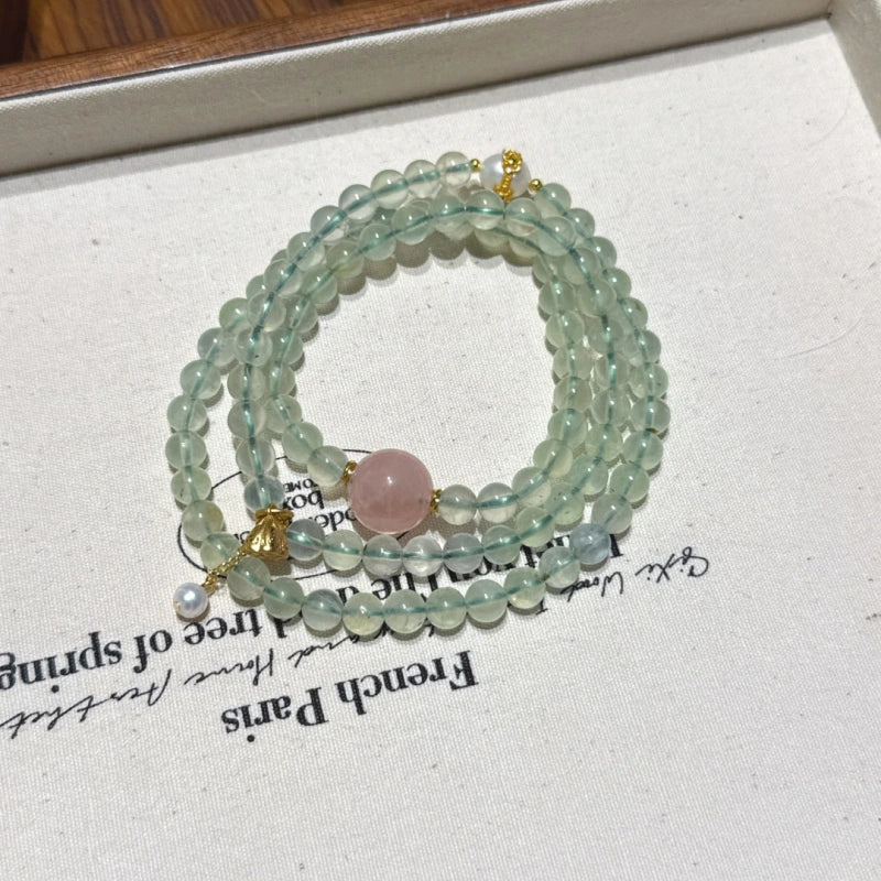 Bracelet « Muguet » en Améthyste naturelle – Sagesse ouverte, Attire les bienfaiteurs