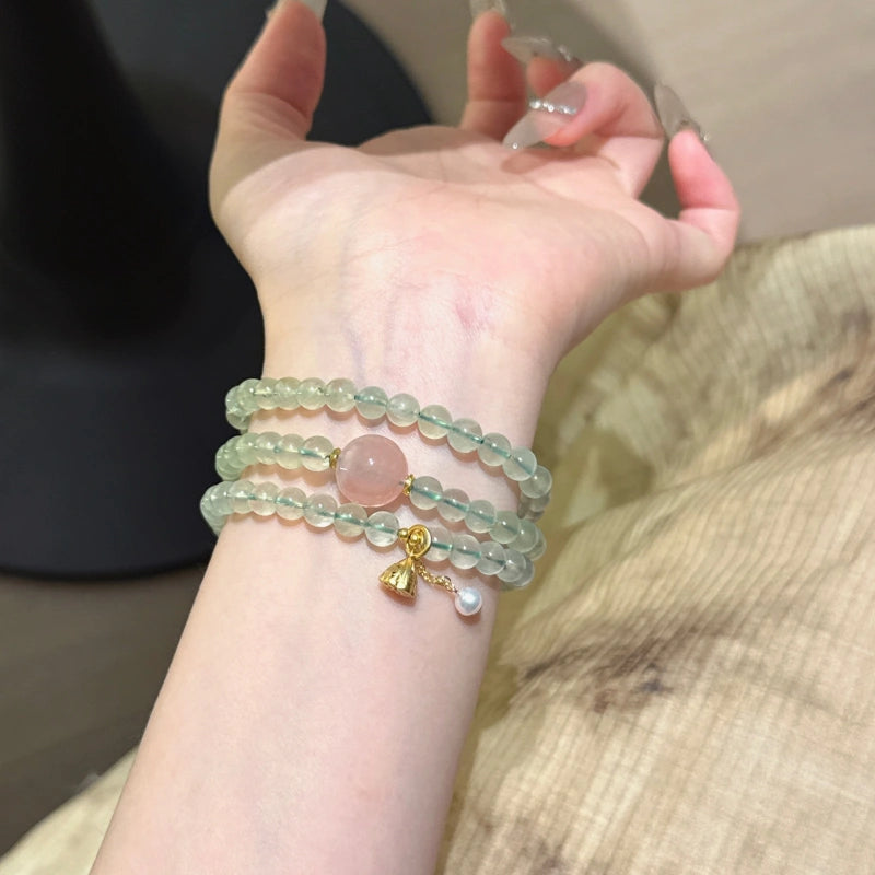 Bracelet « Muguet » en Améthyste naturelle – Sagesse ouverte, Attire les bienfaiteurs