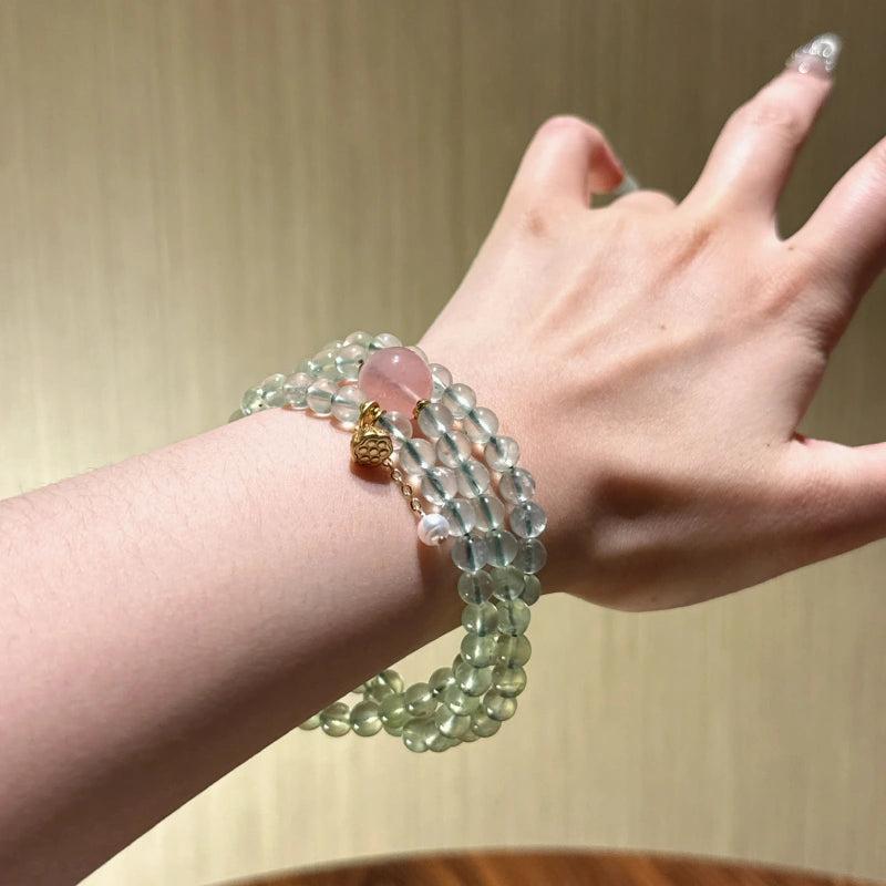 Bracelet « Muguet » en Améthyste naturelle – Sagesse ouverte, Attire les bienfaiteurs