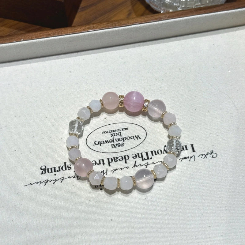 Bracelet « Muguet » en Améthyste naturelle – Sagesse ouverte, Attire les bienfaiteurs