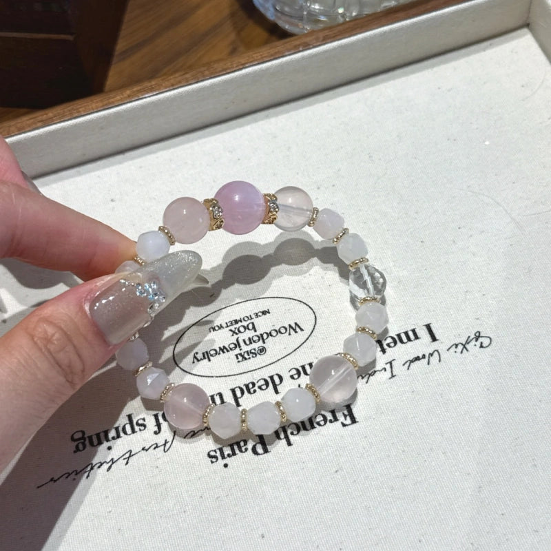 Bracelet « Muguet » en Améthyste naturelle – Sagesse ouverte, Attire les bienfaiteurs