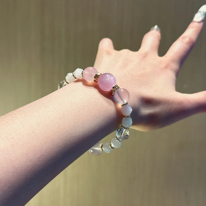 Bracelet « Muguet » en Améthyste naturelle – Sagesse ouverte, Attire les bienfaiteurs