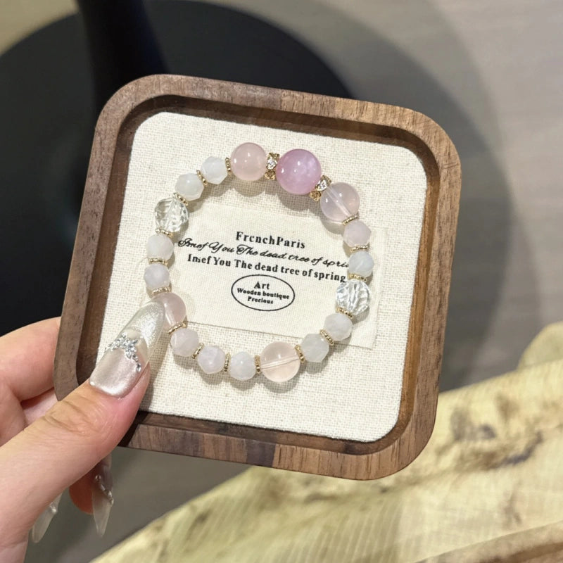 Bracelet « Muguet » en Améthyste naturelle – Sagesse ouverte, Attire les bienfaiteurs