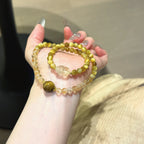 Tiger’s Eye & Yellow Tower Crystal Bracelet