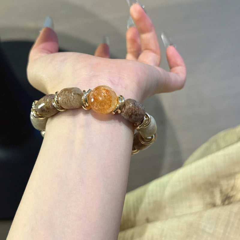 Bracelet « Muguet » en Améthyste naturelle – Sagesse ouverte, Attire les bienfaiteurs
