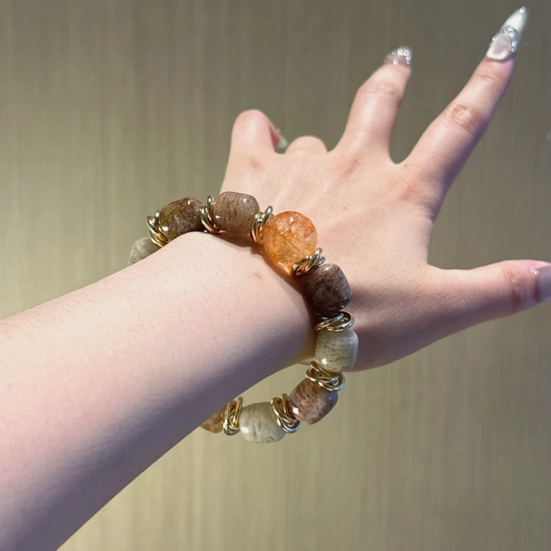 Bracelet « Muguet » en Améthyste naturelle – Sagesse ouverte, Attire les bienfaiteurs