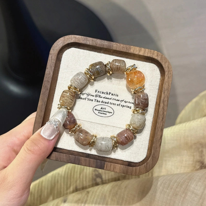 Bracelet « Muguet » en Améthyste naturelle – Sagesse ouverte, Attire les bienfaiteurs