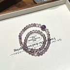 Bracelet « Muguet » en Améthyste naturelle – Sagesse ouverte, Attire les bienfaiteurs