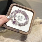 Bracelet « Muguet » en Améthyste naturelle – Sagesse ouverte, Attire les bienfaiteurs