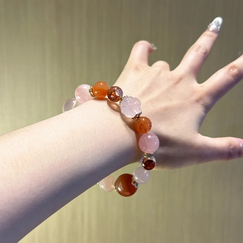 Bracelet « Muguet » en Améthyste naturelle – Sagesse ouverte, Attire les bienfaiteurs