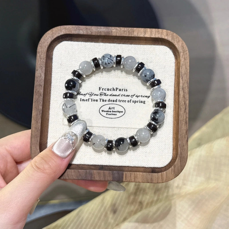 Bracelet « Muguet » en Améthyste naturelle – Sagesse ouverte, Attire les bienfaiteurs