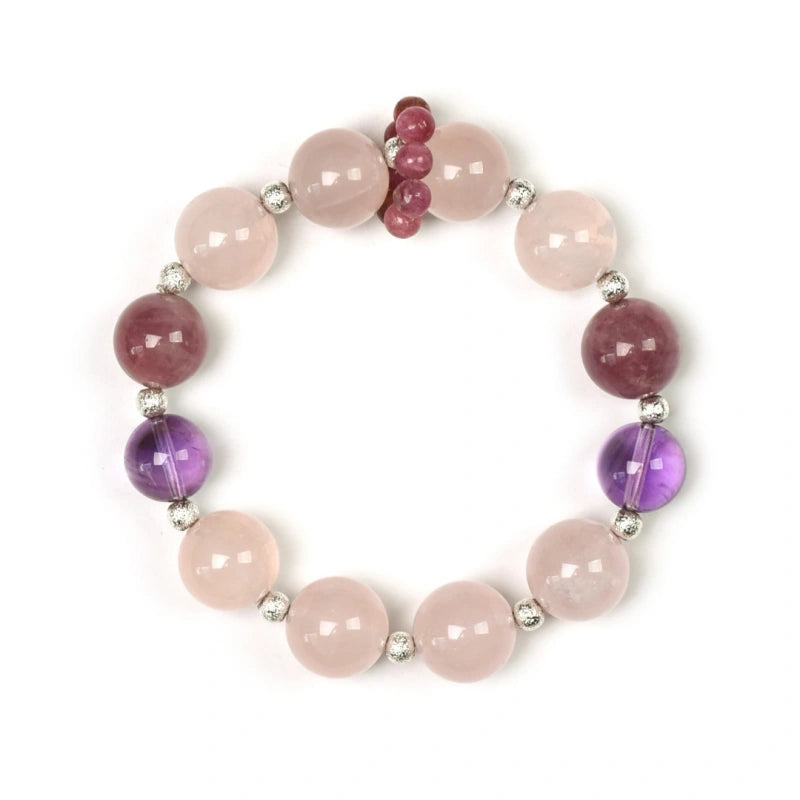 Bracelet « Muguet » en Améthyste naturelle – Sagesse ouverte, Attire les bienfaiteurs