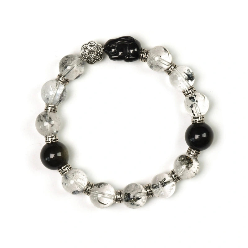 Bracelet « Muguet » en Améthyste naturelle – Sagesse ouverte, Attire les bienfaiteurs