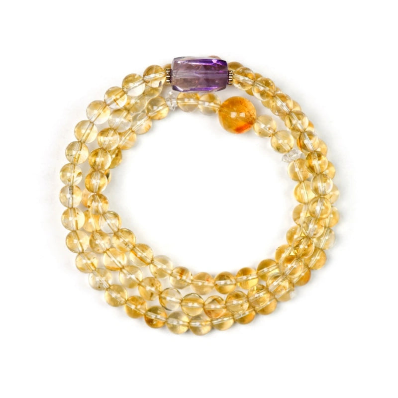 Bracelet « Muguet » en Améthyste naturelle – Sagesse ouverte, Attire les bienfaiteurs
