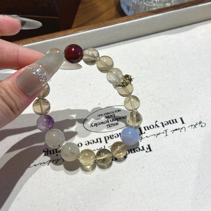 Bracelet « Muguet » en Améthyste naturelle – Sagesse ouverte, Attire les bienfaiteurs