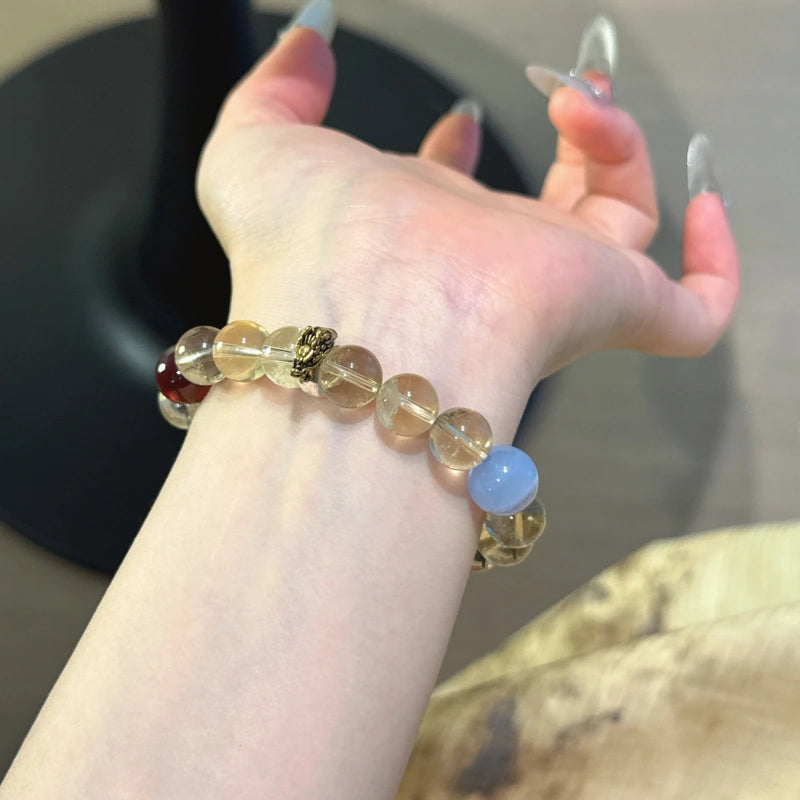Bracelet « Muguet » en Améthyste naturelle – Sagesse ouverte, Attire les bienfaiteurs