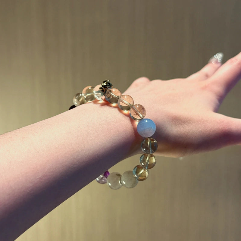 Bracelet « Muguet » en Améthyste naturelle – Sagesse ouverte, Attire les bienfaiteurs