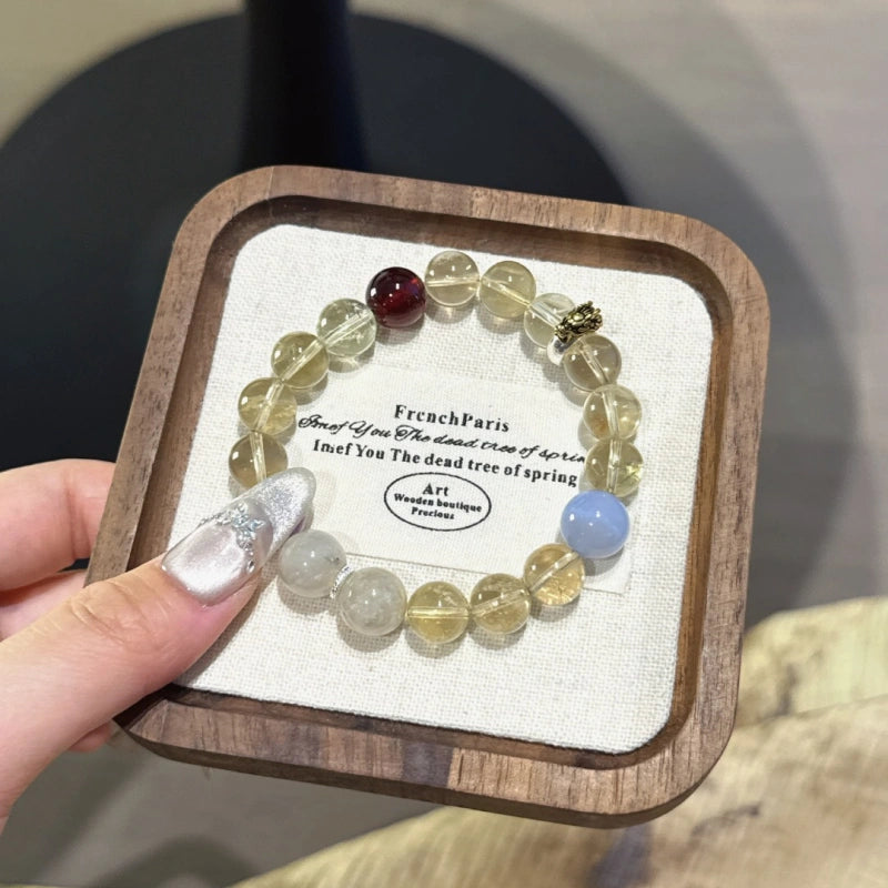 Bracelet « Muguet » en Améthyste naturelle – Sagesse ouverte, Attire les bienfaiteurs