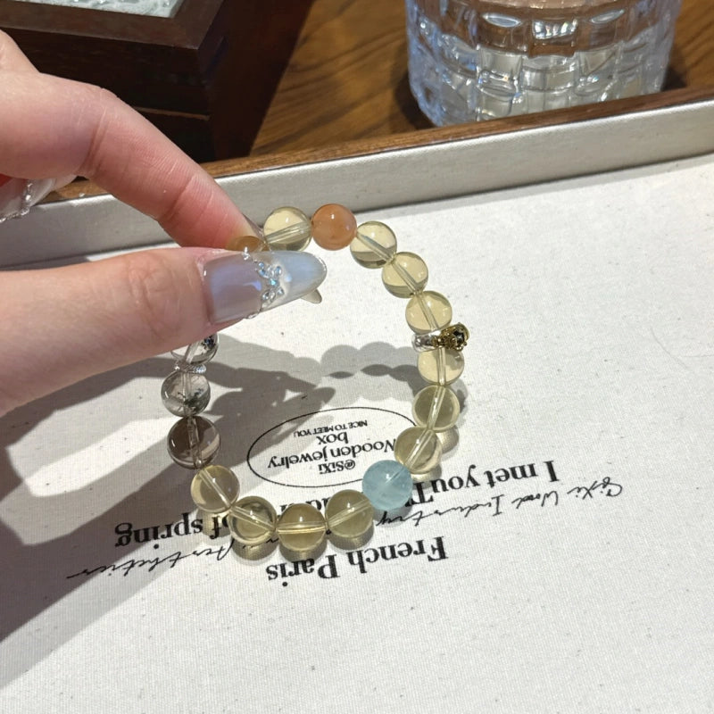Bracelet « Muguet » en Améthyste naturelle – Sagesse ouverte, Attire les bienfaiteurs