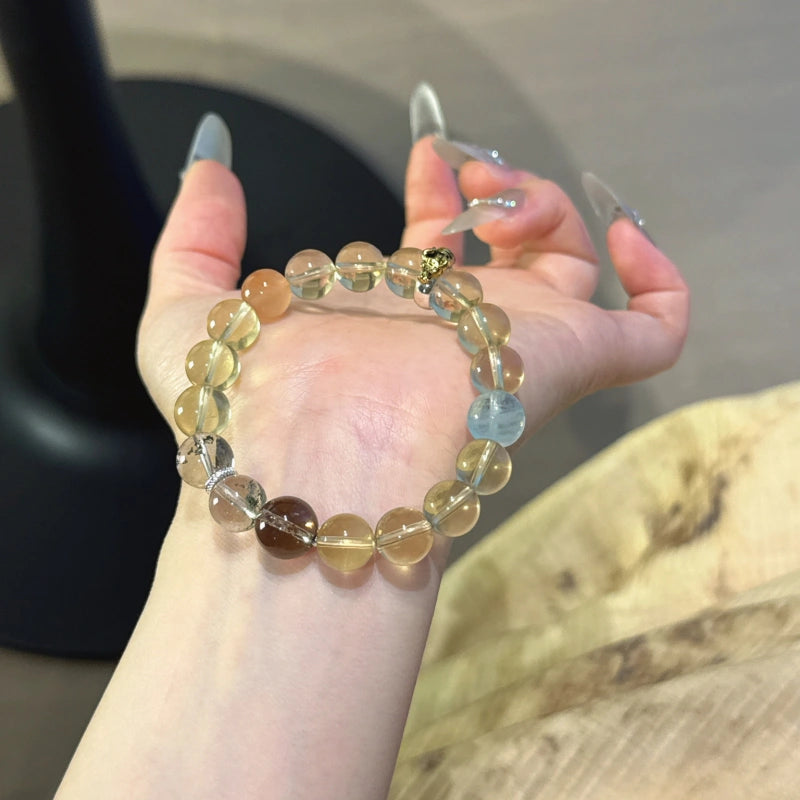 Bracelet « Muguet » en Améthyste naturelle – Sagesse ouverte, Attire les bienfaiteurs