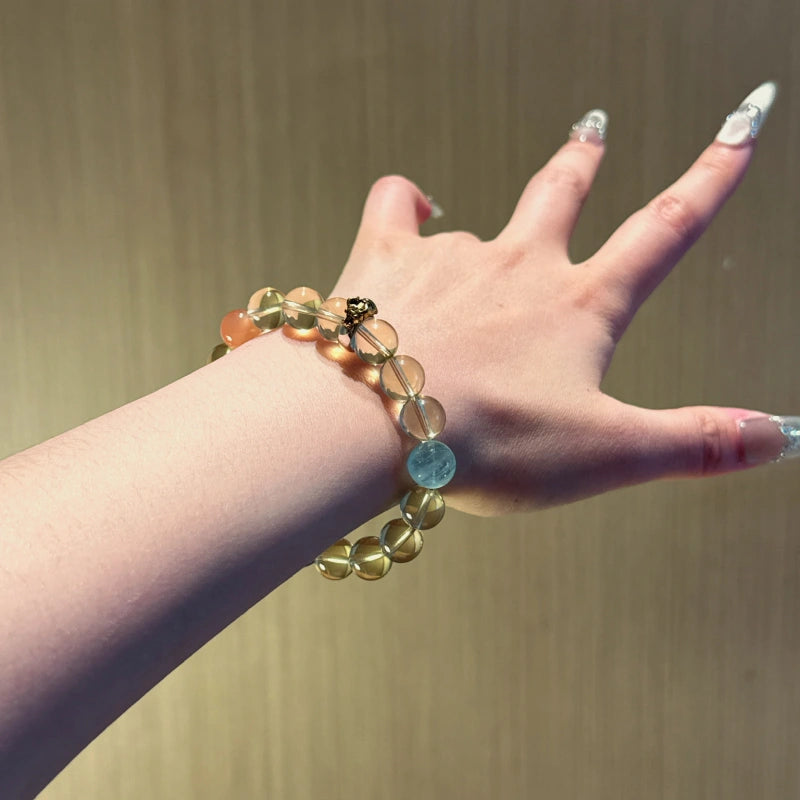 Bracelet « Muguet » en Améthyste naturelle – Sagesse ouverte, Attire les bienfaiteurs