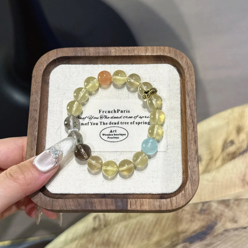 Bracelet « Muguet » en Améthyste naturelle – Sagesse ouverte, Attire les bienfaiteurs