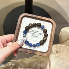 Kyanite & Agarwood Bracelet, Ideal Gift for Both Men and Women