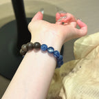 Kyanite & Agarwood Bracelet, Ideal Gift for Both Men and Women