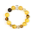 Yellow Fluorite & Tiger's Eye Bracelet, Good Fortune Accessory