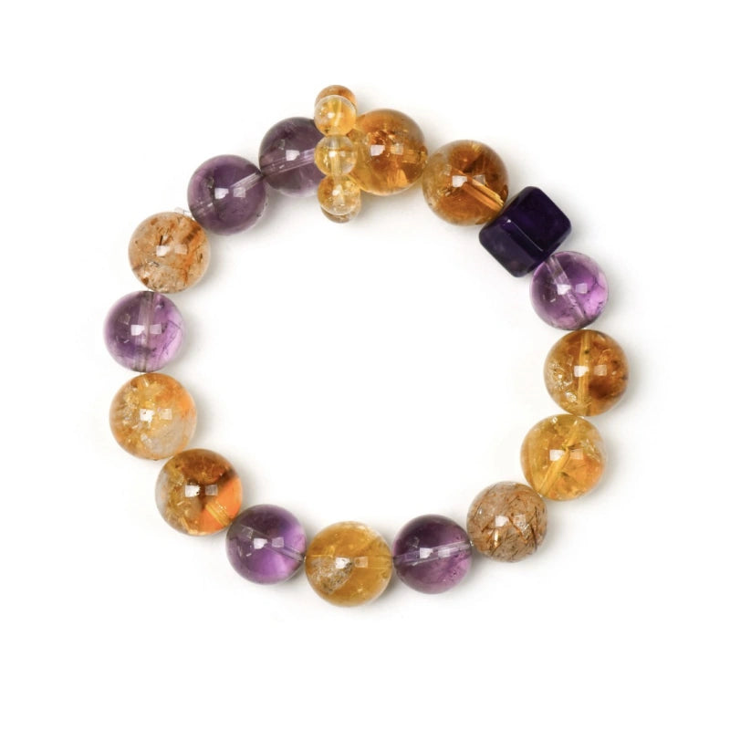 Golden‑Tiger’s Eye & Amethyst Bracelet - Build Prosperity