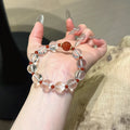 Red Agate & Clear Quartz Bracelet - Repel Negative Energy