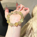 Golden Rutilated Quartz & Citrine Bracelet - Energy Surge