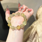 Golden Rutilated Quartz & Citrine Bracelet - Energy Surge