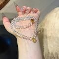 Clear Quartz & Golden‑Tiger’s Eye Bracelet - Calm the Mind
