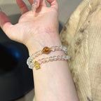 Clear Quartz & Golden‑Tiger’s Eye Bracelet - Calm the Mind