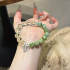 Serpentine & Lemon Citrine Bracelet - Continuous Good Fortune