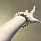 Serpentine & Lemon Citrine Bracelet - Continuous Good Fortune
