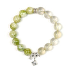 Serpentine & Lemon Citrine Bracelet - Continuous Good Fortune