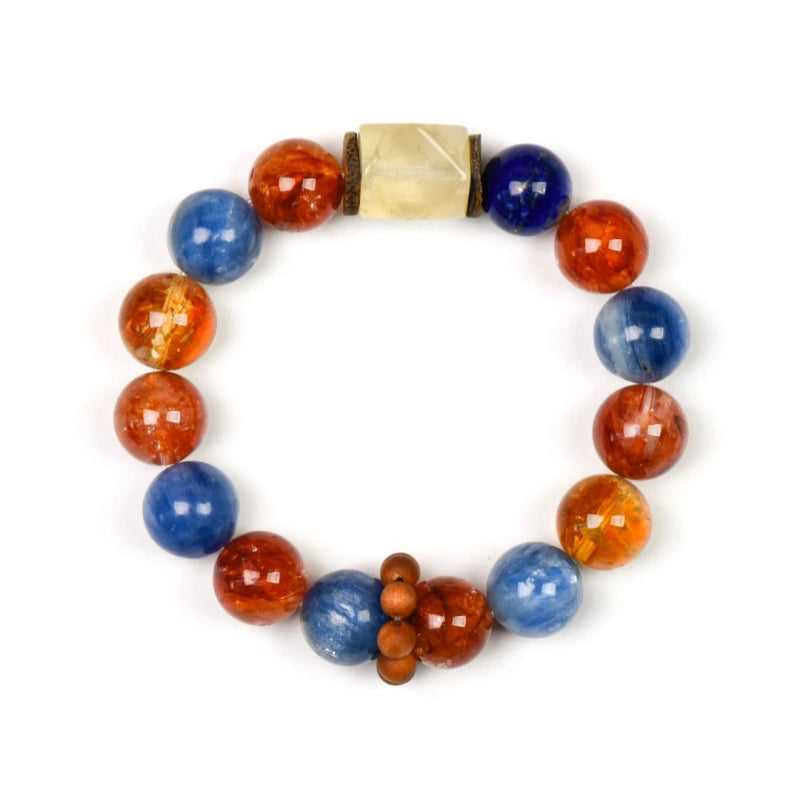Kyanite & Golden‑Tiger’s Eye Bracelet - Vibrant Energy