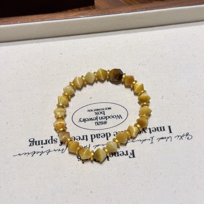 Bracelet « Muguet » en Améthyste naturelle – Sagesse ouverte, Attire les bienfaiteurs